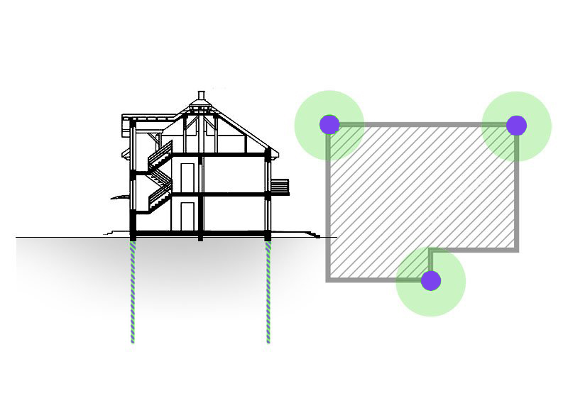 Расчет глубины и количества геологических скважин